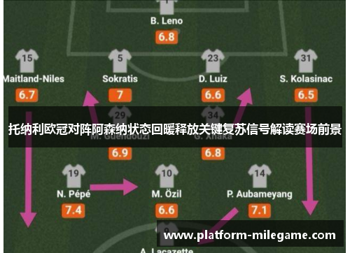 托纳利欧冠对阵阿森纳状态回暖释放关键复苏信号解读赛场前景